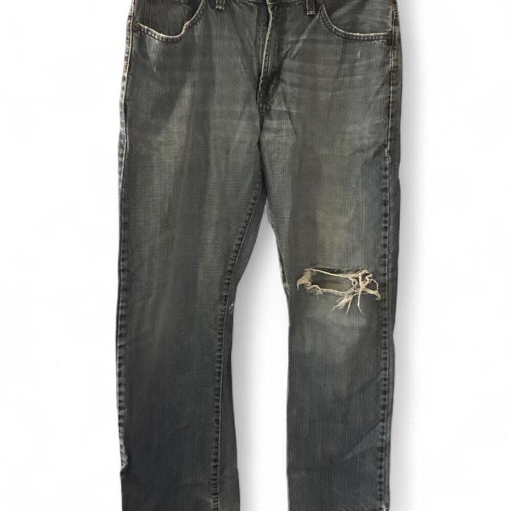 Lee Heritage Men’s 32x32 Y2K Relaxed Bootcut Distressed Jeans